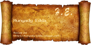 Hunyady Edda névjegykártya